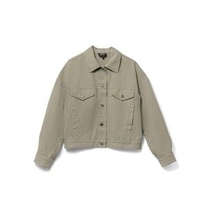 A.P.C. Heavyweight Off-White Canvas Jacket With Classic Collar - NWT